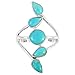 Turquoise Ring in Sterling Silver 925 & Genuine Turquoise Size 6 to 11 (11)