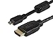 Monoprice High Speed HDMI to HDMI Micro Cable - 4K@60Hz, HDR, 18Gbps, YCbCr 4:4:4, 34AWG, 1.5 Feet, Black
