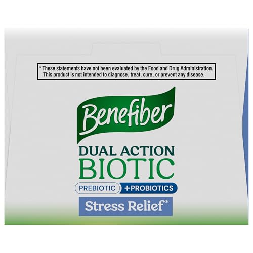 BENEFIBER DUAL ACTION BIOTIC PLUS STRESS RELIEF, 18 COUNT STICK PACKS