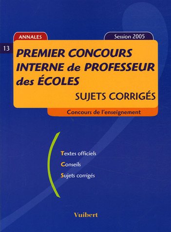 Premier concours interne de professeur des écoles