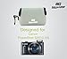 MegaGear ''Ultra Light'' Neoprene Camera Case Bag with Carabiner for Canon PowerShot SX720 HS, SX610 HS, SX600 HS (Grey)