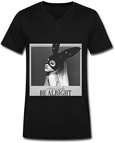 Ariana Grande Tour Be Alright 2016 Poster Mens V Neck T Shirt Black