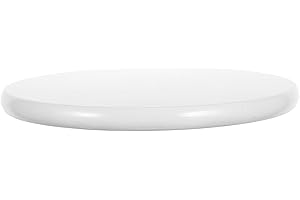 PRETYZOOM Wooden Round Bar Stool Seat Replacement 29cm White Solid Wood Restaurant Stool Top Part