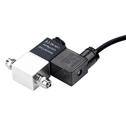 Yagote C02 Regulator Controller Carbon Dioxide Gauge Meter CO2 Pressure Reducer for Planted Aquarium Tank (Solenoid Valve Without Gauge)