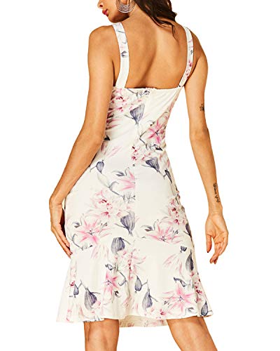 YOINS Sommerkleid Damen Etuikleid für Damen Knielang Hoch Taille Maxikleider Ärmellos Neckholder Abendkleid Figurbetonte – Bild 3