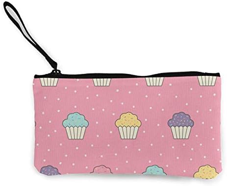 Unisex Wallet, Coin Bags, Smile Sweet Cute Fruit Food Cute Canvas Change Cash Coin Purse, Make Up Bag, Cellphone Bag with Handle Wallet Bag Change Pouch