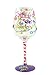 Top Shelf Thank Glass – Unique Wine Lover Gifts-Hand Painted, 1 Count, multi-colored