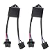 H4 to H13 Adapter Anti Flicker Harness LED Headlights Decoder Auto Computer Warning Canceller Capacitor Canbus Error Code Eliminator Fit for any 7inch Round LED Headlight.