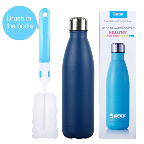 Sfee 25oz Vacuum Insulation Water Bottle Double Wall, BPAFree