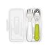 OXO Tot On-The-Go Fork & Spoon Set, Green