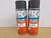 2 CANS - NEW KUBOTA OEM GRAY TOUCH UP SPRAY PAINT 70000-00210