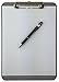 Trade Quest Plastic Clipboard Opaque Color Letter Size Low Profile Clip (Pack of 6) (Gray)