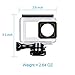 Campark Waterproof Case for Xiaomi YI 4K/YI 4K+ Action Camera, Underwater shell, Sport Camera Protective Housing Case (Touch Screen)