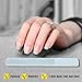 PrettyDiva Glass Nail Shiner - 2PCS/Set Nano Glass Nail Files and Buffer for Adult Kids, Crystal Clear Nail Shiner Polisher for Natural Fingernails Toenails