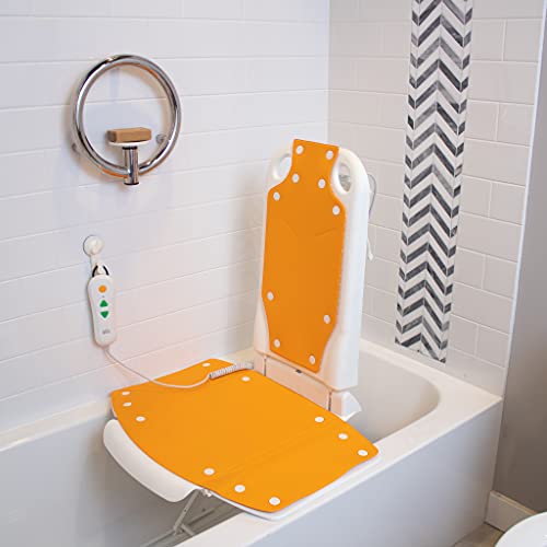 Showerbuddy Lightweight Power Charged Reclining Bath Lift Chair Battery Operated Remote