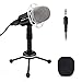 PC Microphone, ELEGIANT Y20 Portable Condenser Microphone 3.5mm Plug & Play with Tripod Stand Home Studio Recording Microphone for Computer, Smartphone, iPad, Podcasting Karaoke, YouTube, Skype, Games