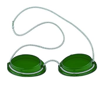 Solarium Schutzbrille grün UV Brille Solariumbrille mit Gummizug, 600005-grün