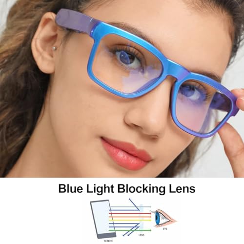 OhO Bluetooth Glasses,Voice Control and Open Ear Style Smart Glasses to Listen Music and Calls,UV400 Protection Lens