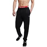 Champion Men's Cinched-Bottom Lounge Pants, Standard Fit, Lightweight, Available in Regular and Big & Tall