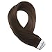 Promotion Hair Extensions Tape Hair Brown Color #4 Straight Unprocessed Remy Human Hair Soft and Silky Human Hair with Invisible Tape 50g/20pcs …