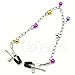 Kocome Unisex Adjustable Nipple Bell Chain Soft Coated Pasties Clips Sexy Body Jewelry