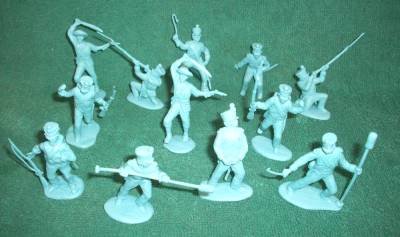 Classic Toy Soldiers Alamo Mexican Set #3 12 figures in 9 poses