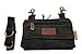 Bikers Jeans Loop Hang Bag Canvas Purse Smart Phone Case Crossbody Bag Black, Brown (Black in Leather Wings)