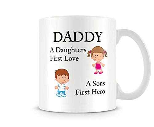 Behind The Glass - A Daddy is. - Printed Father's Day Mug - Great Gift/Present Idea, Ceramic, 11fl.oz.