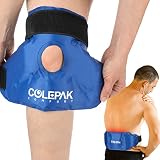 ColePak Comfort Ice Packs for Injuries, 2 Pack 1 Knee Ice Wrap, 1 Back Wrap Reusable Gel Packs  Straps, Great for Icing Knee, Shoulder, Lumbar Injuries, Surgery Recovery Hot Cold Therapy