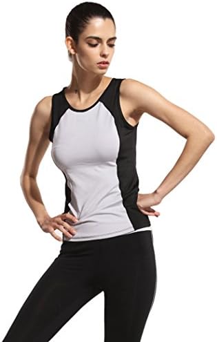 Autumn Melody Stylish Women Sports Vest High Elasticity Slim Round Neck Collar Tops Size M US