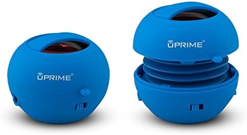 UPRIME POKEBOOM Wireless Stereo Portable Bluetooth Expandable Speaker with Handsfree Speakerphone and 3.5mm Jack Blue