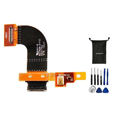 sunways Charger Dock Connector Micro USB Battery Charging Port Flex Cable With Microphone For Sony Xperia M5 Dual E5603 E5606 E5653 E5633 E5643 E5663 With device opening tools