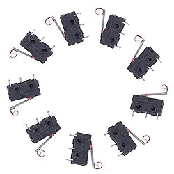 Taiss 10pcs Momentary Micro Limit Switch with