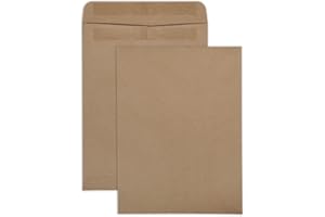 Quality Park Envelopes, Catalog 9" x 12", 100% Recycled, 40% Post-Consumer Waste, Self-Seal, 24 lb. Brown Kraft, Ideal for Ma