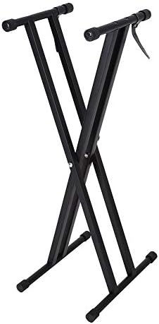 Wocume X-Style Keyboard Stand Double Braced Music Electric Organ Holder Adjustable Height