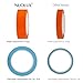 NUOLUX 12 Rolls Washi Tape Rainbow Decorative Tape 15mm x 10m