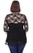 Sapphyra Women's Half Sleeve Lace Casual Loose Fit Tunic Plus Size Tops 1X-5X