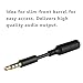 iPowertech 2 Pack Headphone Adapter Headset Audio Jack Extender 3.5mm Male to Female, Stereo Audio Auxiliary Convert Wires/Connector for iPhone 6/6S Plus,iPod/iPad,Samsung,Tablet,Home Car,Speaker