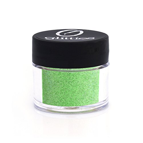 Tinker Bell Green - Bright Iridescent Green Fine Glitter Powder .008" - Loose Glitter Perfect for Nail Art, Nail Gel, and Nail Acrylic Supplies- Made in the USA! (10 Gram Jar/.25 oz)