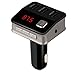 Car Charger,FM Transmitter Bluetooth Wireless Radio Adapter Car Kit with USB Charger Built-In Microphone Hands Free Calling (Black)