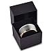 Tungsten Wedding Band Ring 10mm for Men Women Comfort Fit Grey 18K Rose Gold Plated Beveled Edge Brushed Polished