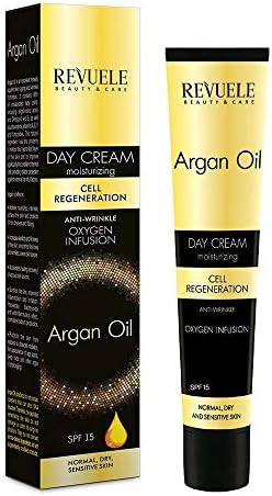 DPNY Revuele Beauty Care Argan Oil Day Cream Moisturizing Anti Wrinkle Oxygen Infusio