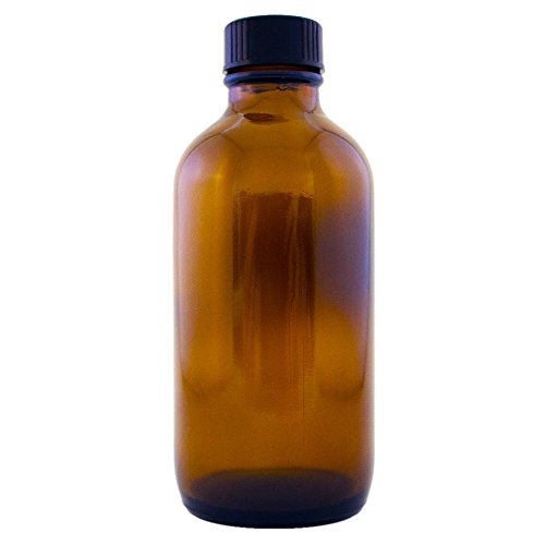 4 fl oz Amber Glass Bottle with Phenolic Cone Cap (Single)