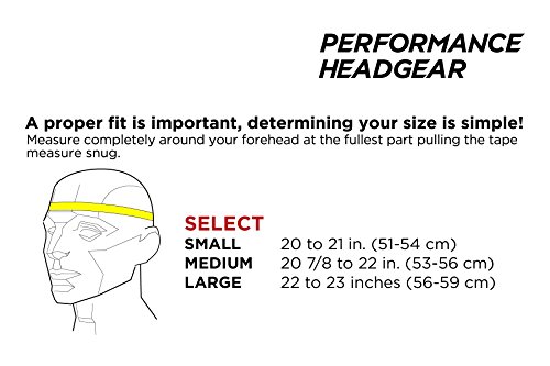 Full 90 Sports SELECT Performance Soccer Headgear, Black, Large