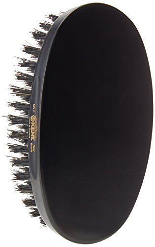 Kent Brushes Oval Ebony Wood Hairbrush, 6 Ounce