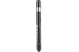 Portable Pupil Gauge, Torch Medical Care Emergency Pocket Pen Light with Clip, Diagnostic Medical Penlight No Glare, for Stud
