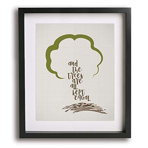 The Trees by Rush inspired song lyric art print Handmade