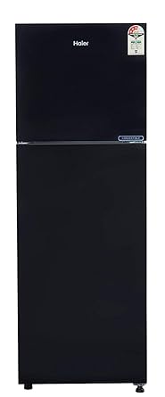 Haier 258 L 3 Star ( 2019 ) Inverter Frost-Free Double Door Refrigerator (HRF-2783CKG-E, Black Glass , Convertible)
