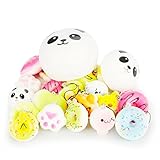Soft Squishy Foods Slow Rising Phone Straps Charms Kawaii Kids Children Toys Random （Pack of 12）