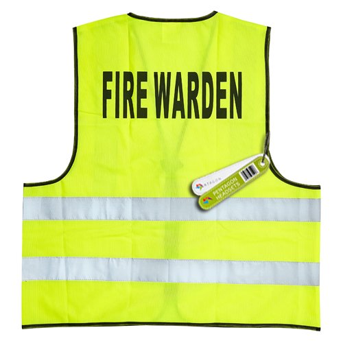 Buy FIRE WARDEN HIGH VISIBILITY VEST HIVIS (BS EN 471 BRITISH